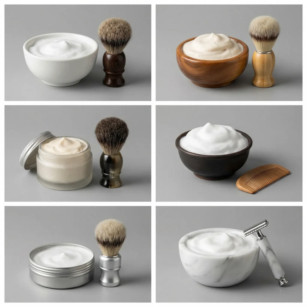 Private label shaving soap for men’s grooming brands and barber product lines