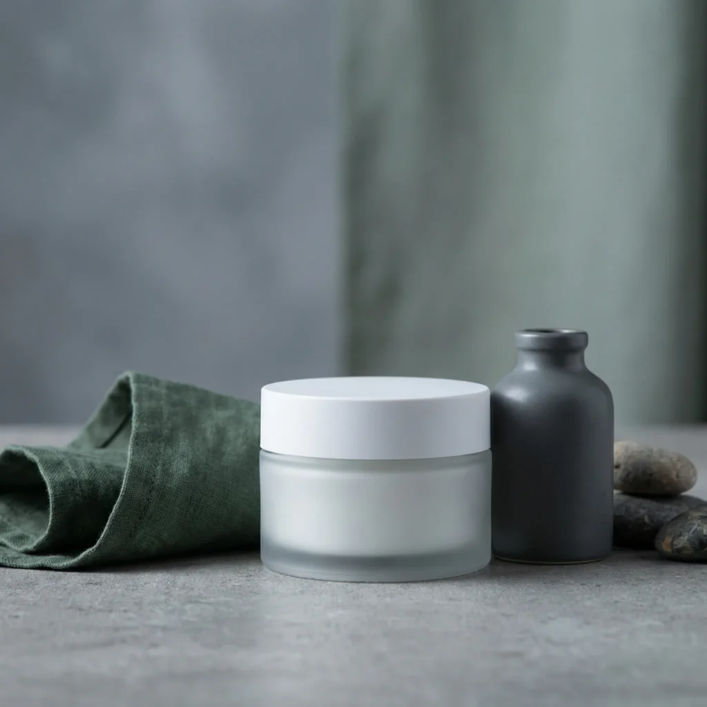 Private label acne care face cream packaging for skincare brands and export markets