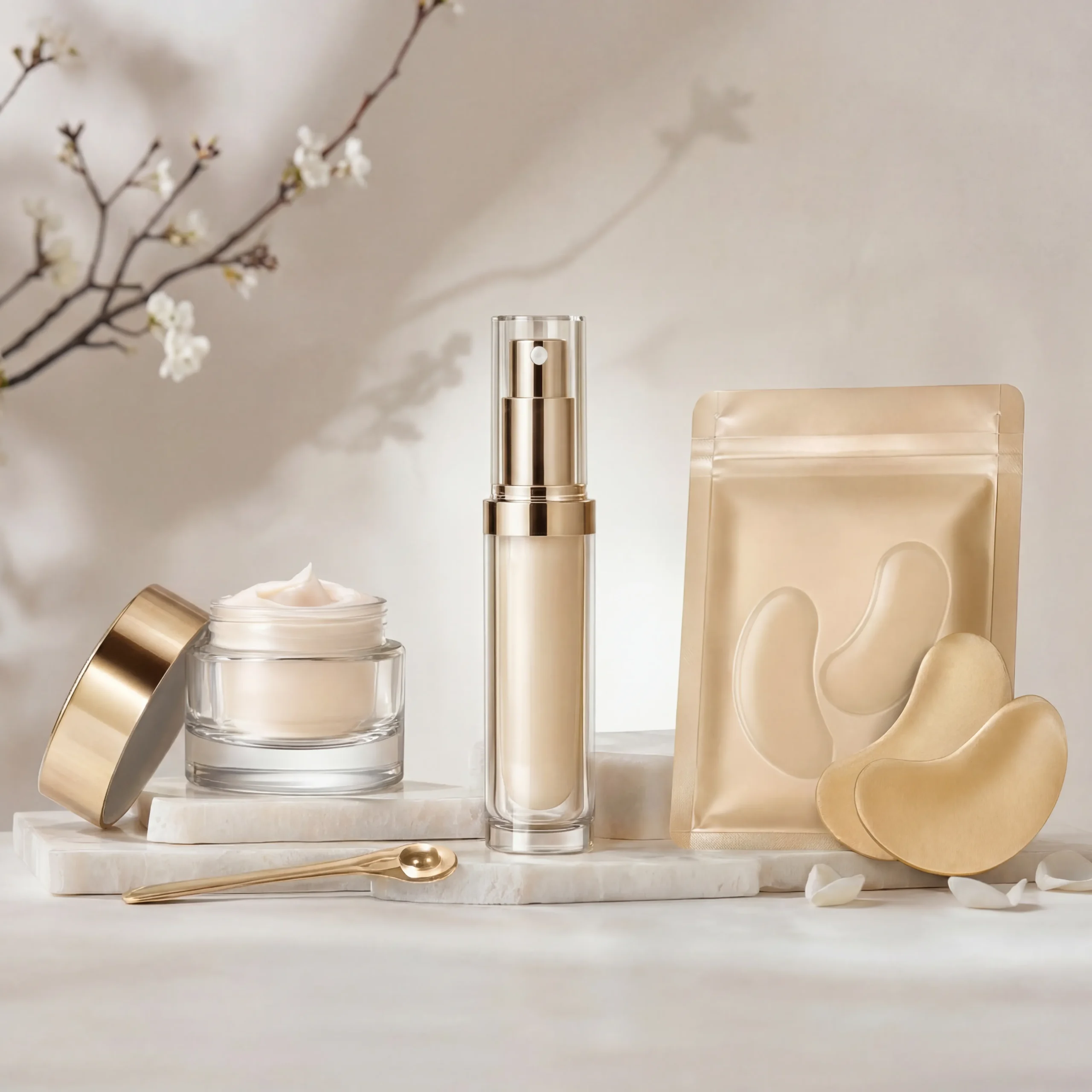Private label eye care products including eye cream eye serum and under eye treatment for OEM ODM skincare brands