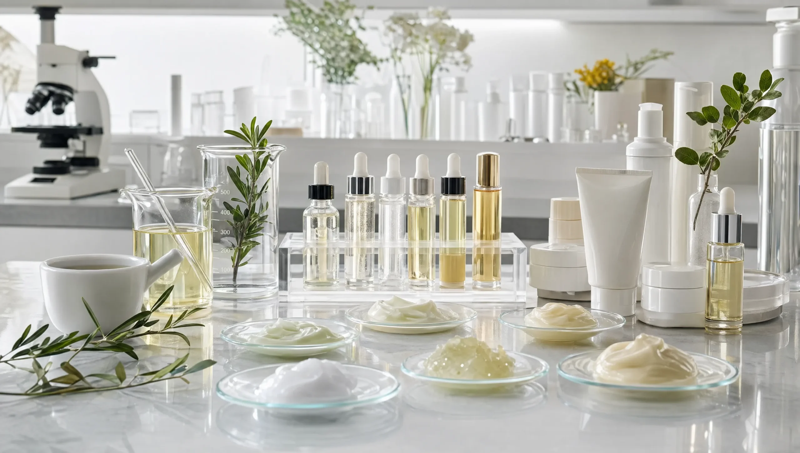 Skincare formula development for private label OEM ODM cosmetic manufacturing