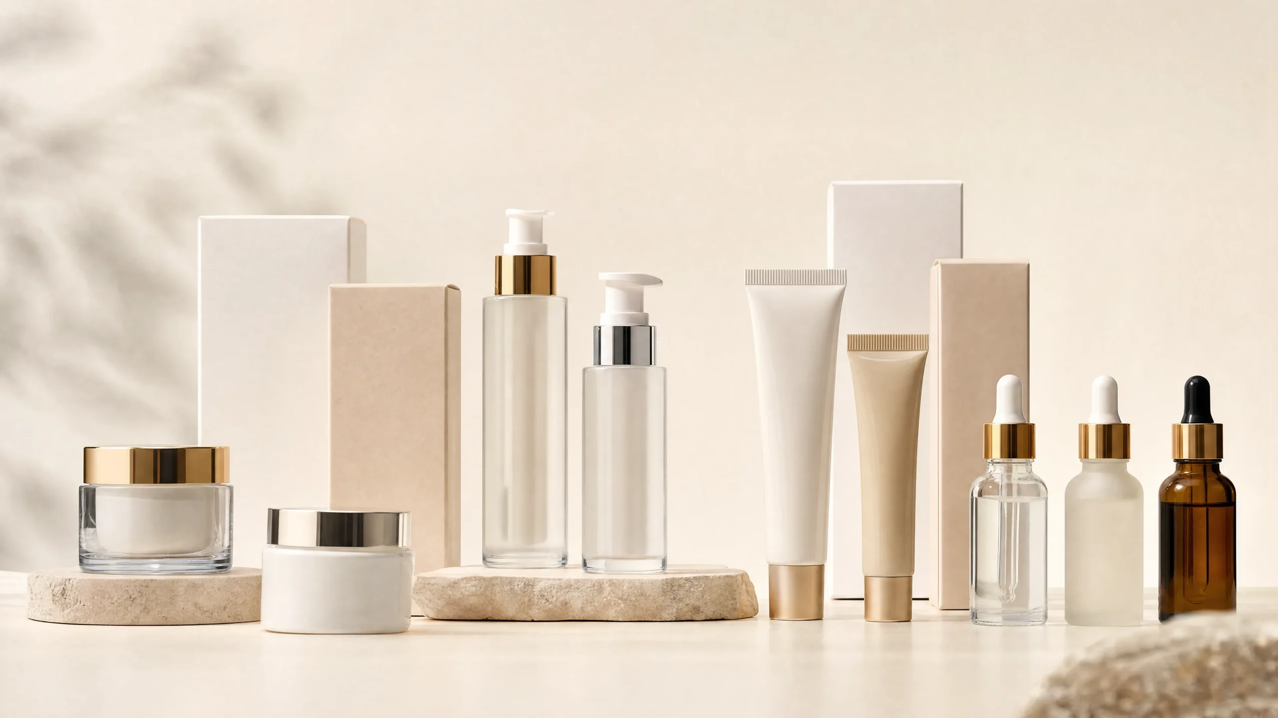 Private label skincare packaging options for OEM ODM manufacturing