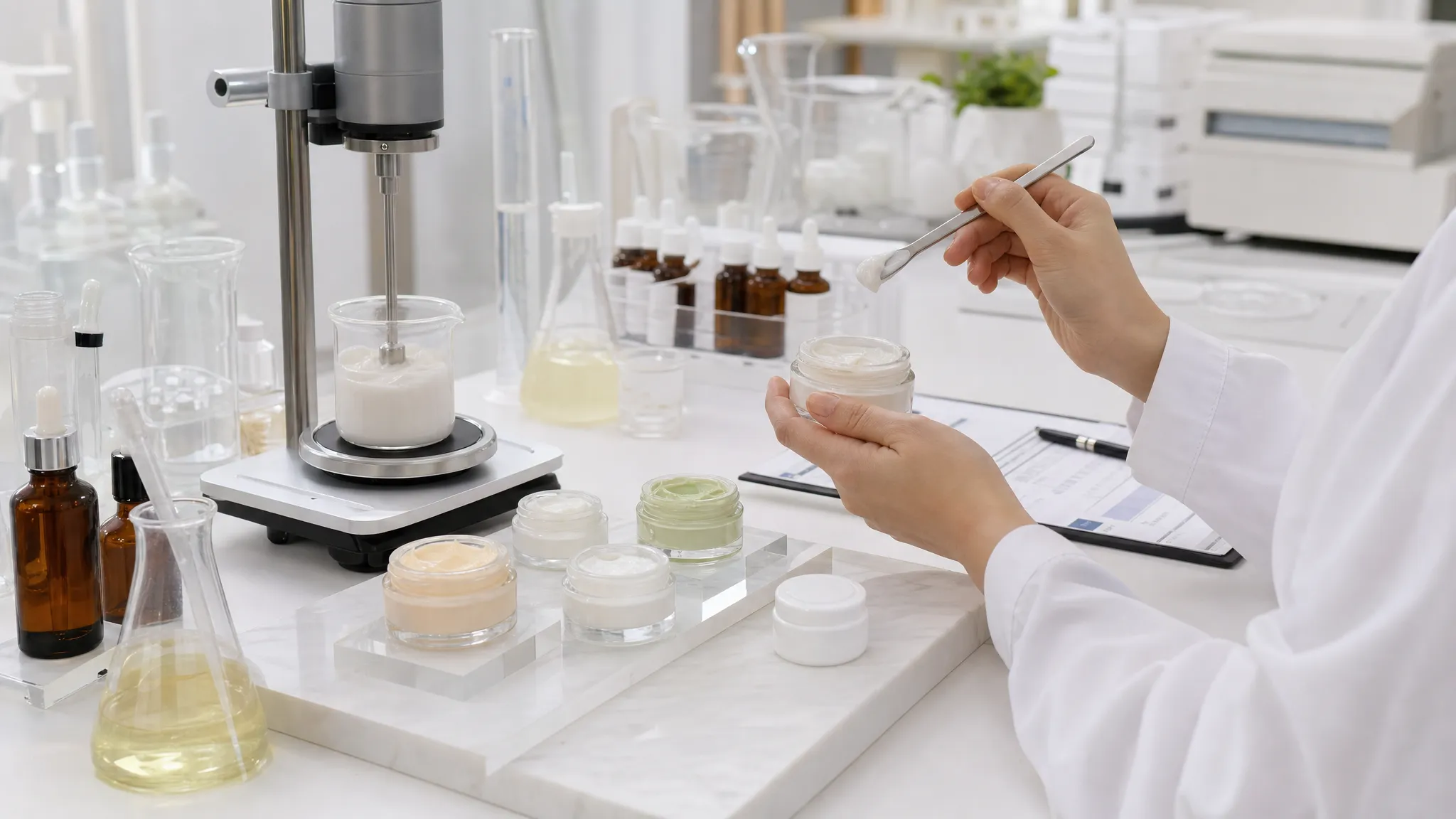 OEM skincare sample development for private label brands